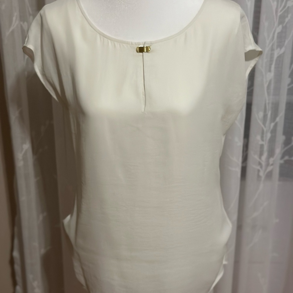 Elegant Cream Women's Top